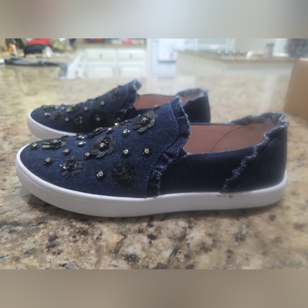 🔥 Kate Spade New York Louise Indigo Slip On Sneaker Shoes Women's  Size US 9 - Picture 2 of 10